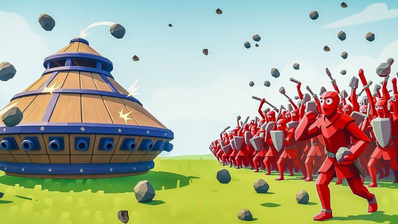 ТАНК vs ЛЮДИ С КАМНЯМИ!!! КВАНТУМ vs ГЛЮК В TABS!!!