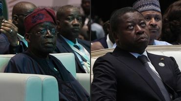 Tinubu and Gnassingbe attend ECOWAS 50th anniversary celebrations | AFP