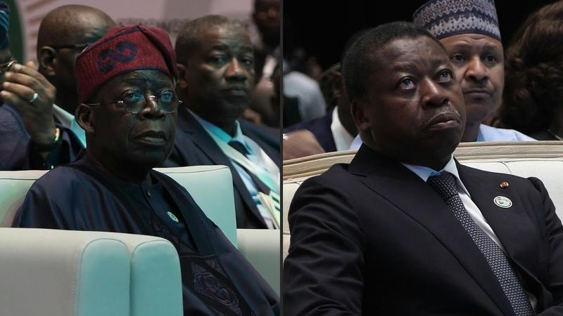 Tinubu and Gnassingbe attend ECOWAS 50th anniversary celebrations | AFP