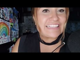 ASMR comiendo yogurt con pala de miel