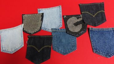 DIY"청바지 백포켓" 을 활용한 "귀여운 토트백"/"10 back pocket" tote bag/made of old jeans