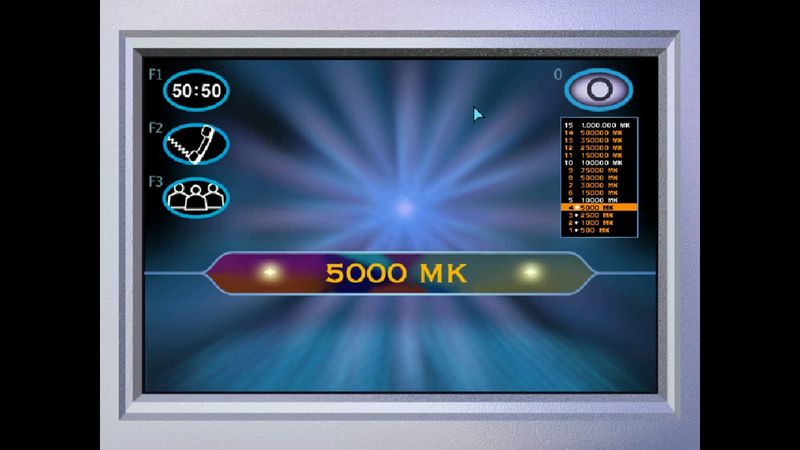 Haluatko Miljonääriksi (PC) - Starttiraha