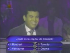 Quién Quiere Ser MILLONARIO Televen (Venezuela) 24/07/2011. Pregunta 9