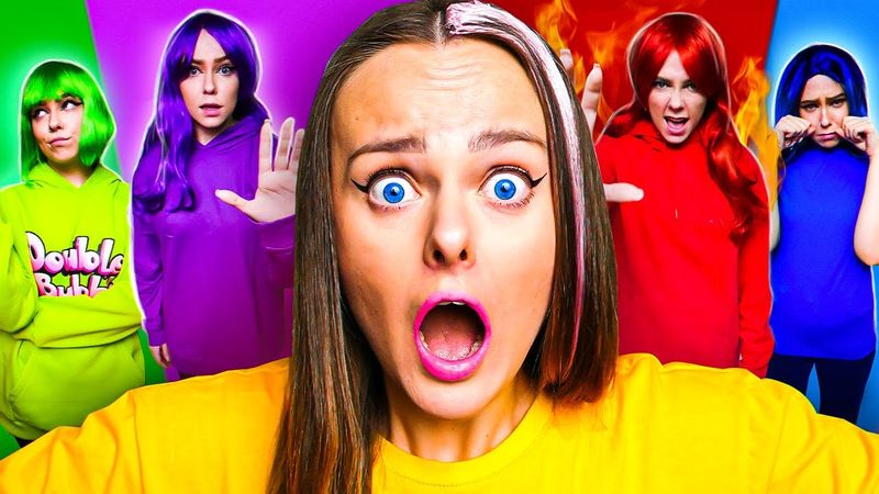 ВЫЖИВАЕМ в ЭМОЦИЯХ АНИ ДАБЛ БАБЛ 24 ЧАСА ! Головоломка в Реальной Жизни