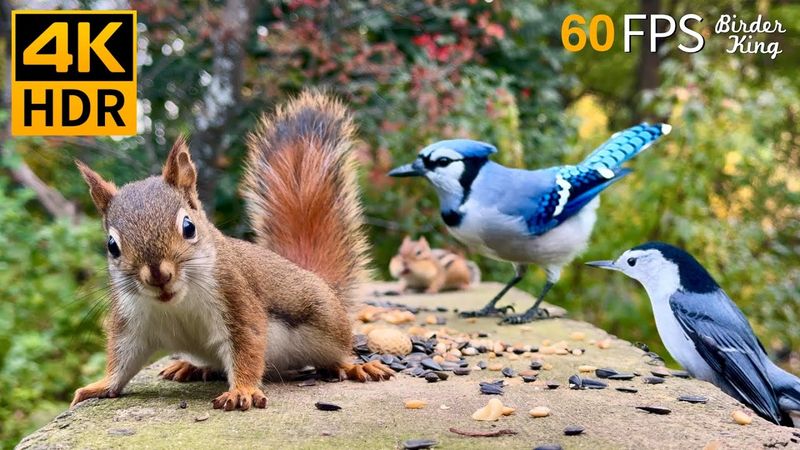 Cat TV for Cats to Watch 😺 Unlimited Birds Chipmunks Squirrels 🐿 8 Hours 4K HDR 60FPS