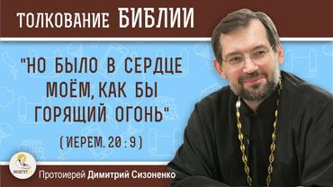 "Но было в сердце моём, как бы горящий огонь" (Иерем. 20:9).  Протоиерей Димитрий Сизоненко