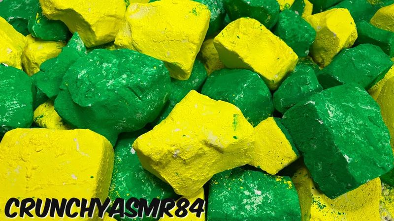 Neon Space Rocks | Chalk Chunks | Oddly Satisfying | ASMR | Sleep Aid 