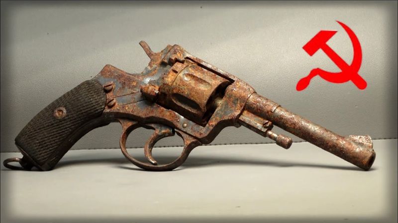 Gun Restoration | 1938 USSR Nagant Revolver, WW2 military. (with test firing) #restoration