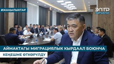 АЙМАКТАГЫ МИГРАЦИЯЛЫК КЫРДААЛ БОЮНЧА КЕҢЕШМЕ ӨТКӨРҮЛДҮ
