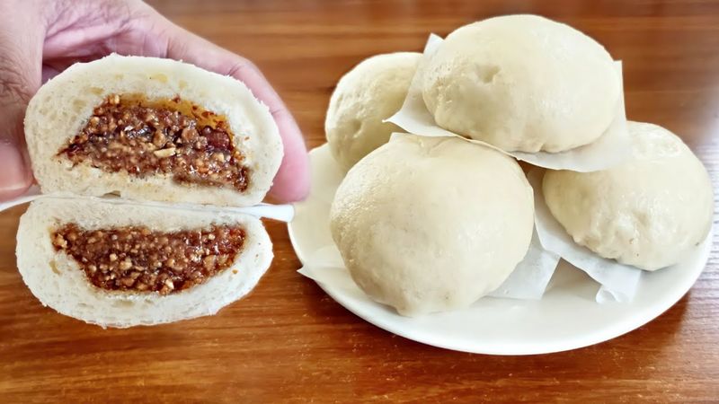 Steamed Buns Recipe || How To Make Chinese Bao || Full Recipe Peanut Steamed Buns
