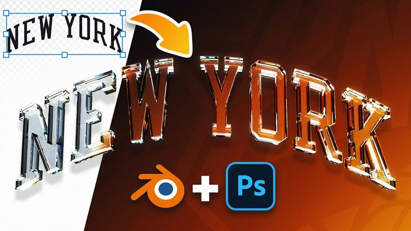 Create Easy 3D Glass with Blender & Photoshop!