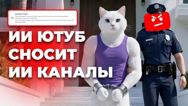Ты неаутентичный, а твои видео - Опасный контент. Ты ДЕМОНитизирован по связи с AdSense