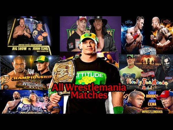Every John cena wrestlemania matches (2004-2025)