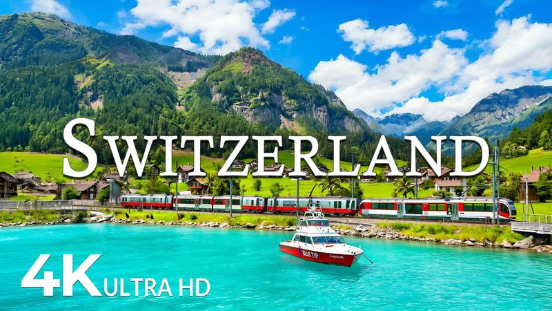 Switzerland 4K UHD - Scenic Relaxation Film With Calming Music - 4K Video Ultra HD