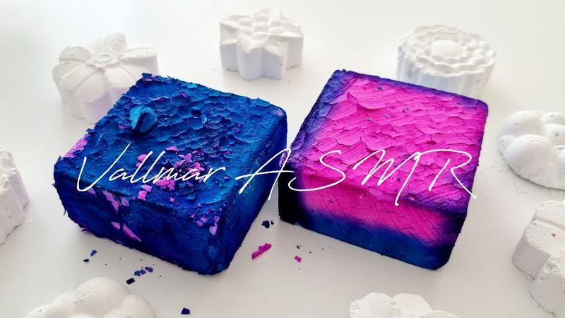 Blue pinky dyed gym chalk 🌸🦋🌸 fluffy reforms & delicious powder play 😋