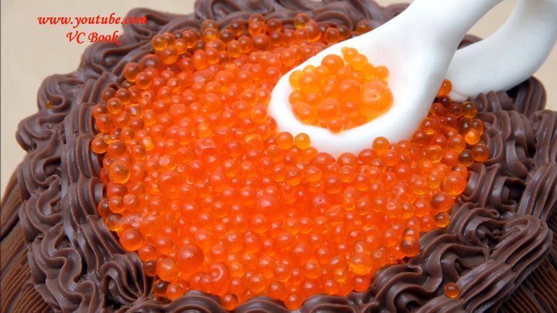 Как сделать сладкую икру для торта | Икра для торта | Украшение тортов