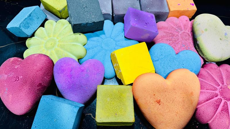 Variety Dusty Dyed Chalk ASMR | Oddly satisfying ASMR 