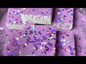 Powdery Chalk with Purple Holi & Circus Cookie Chunky Glitter