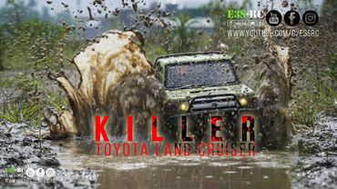 E3S-RC | LAND CRUISER 70 | TRAXXAS TRX4 | BASHING ON MUDDING [Slow Motion]