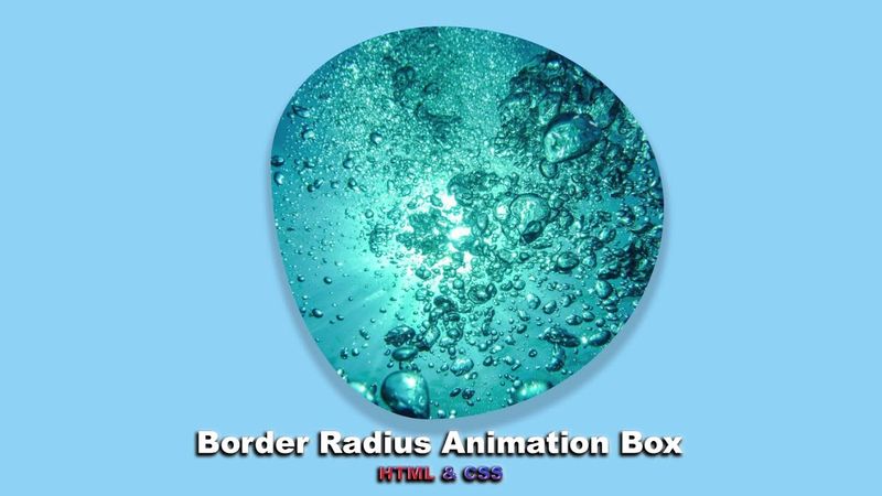 Анимированный блок используя HTML & CSS шаг за шагом || Border Radius Animation Box using HTML & CSS