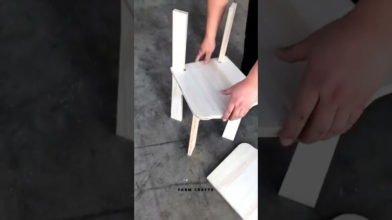 تم تصميم هذا الكرسي بواسطة الحرفي العبقري - تجميع الكرسي الخشبي