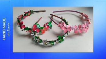 Цветочки, лепесточки, бабочки из проволоки и лака. Декорируем обруч изделиями из проволоки и лака.