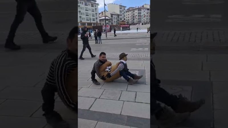 sivas'ta kuklalari bir anda görünce çok korktular!!!