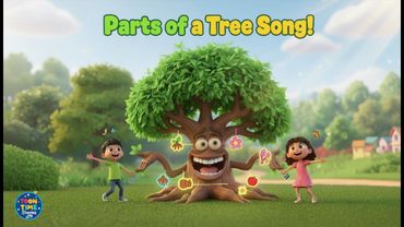 Parts of a Tree Song for Kids | Educational Song by Toon time stories 🌳