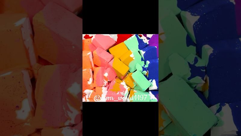 Colour Splash #oddlysatisfying #crunchycrumbles #slime #relax #satisfying #soap #20ksubscriber