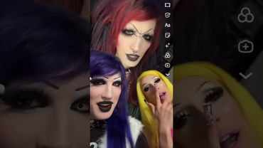 reacting to my old makeup looks girl #6arelyhuman #emo #music