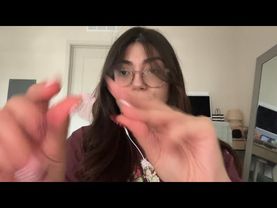 ASMR fast cranial nerve exam - check in, visuals, hand sounds, gloves, light triggers +