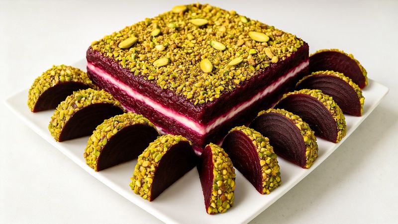 Beets + pistachios - flavor magic 💖✨🥗