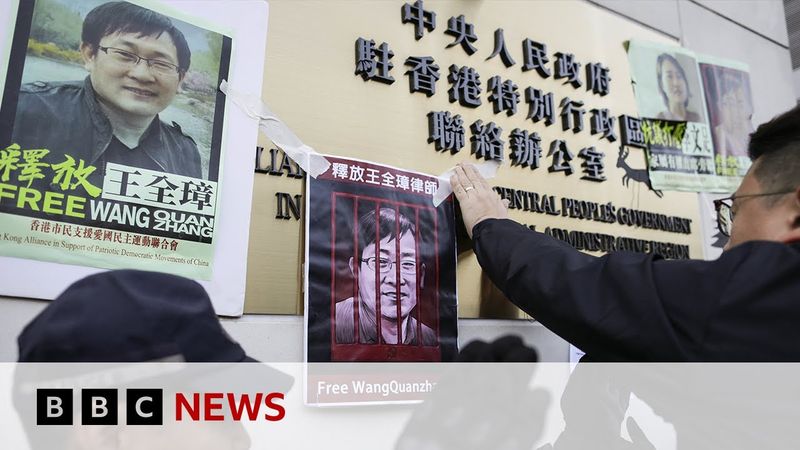 China’s human rights lawyers speak out, 10 years after crackdown | BBC News