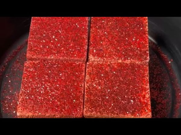 Red Glittery Fresh Dyed Chalk
