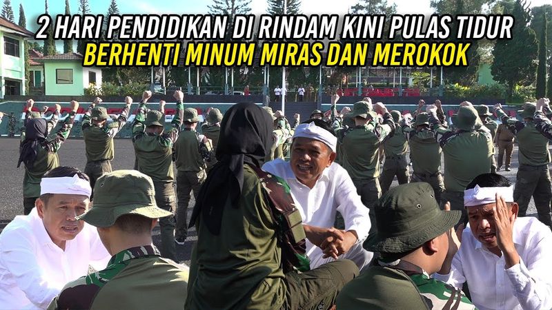 DUA HARI PENDIDIKAN DI RINDAM | KINI PULAS TIDUR - BERHENTI MINUM DAN MER0K0K