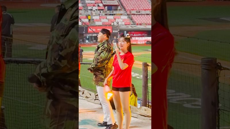 마무리 멘트까지 단장님 자리 위협 #이서윤 #이서윤치어리더#ktwiz #kt위즈 #kt위즈치어리더