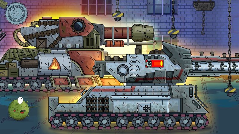 ¡El nacimiento de dos monstruos de hierro! - Dibujos animados sobre tanques