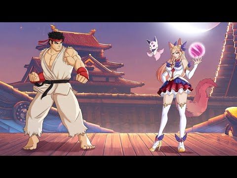 Ryu vs Ahri - AI Experiment Fight!