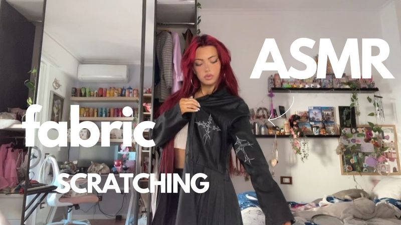ASMR - FABRIC SCRATCHING ON MY OUTFIT✨⭐