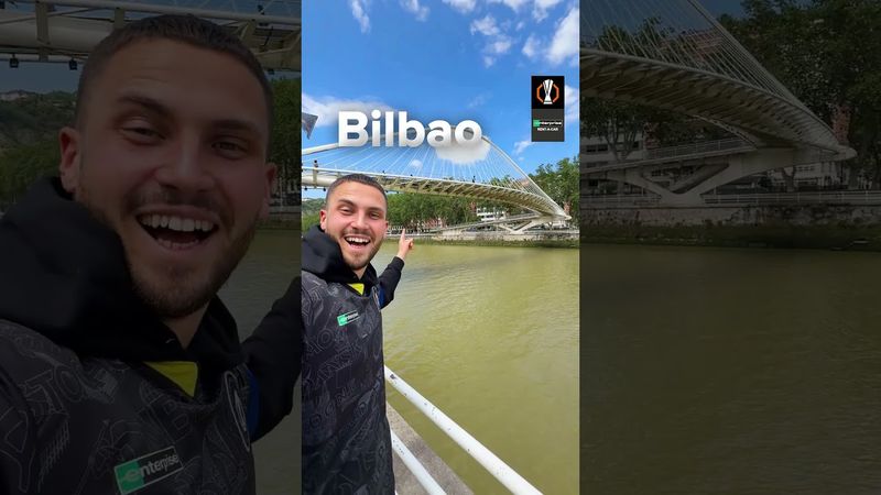 The best seat in the house as Spurs won it in Bilbao! 🇪🇸 #UELadventures @enterpriseuk