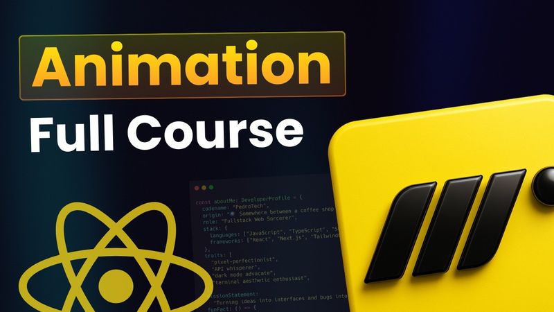 React Animation Course - Learn React Animation using Motion