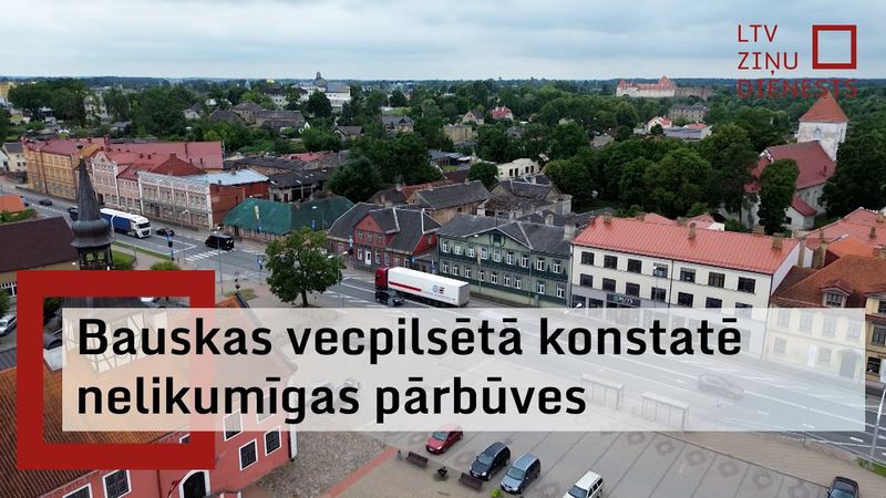 Bauskas vecpilsētā ēkas kritiskā stāvoklī; pašvaldības atbalsts nav pietiekams