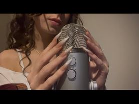 My eighteenth ASMR video | mouth sounds and mic scratching