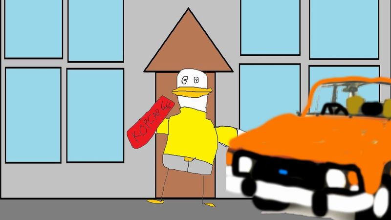 Гусь взорвал москвич