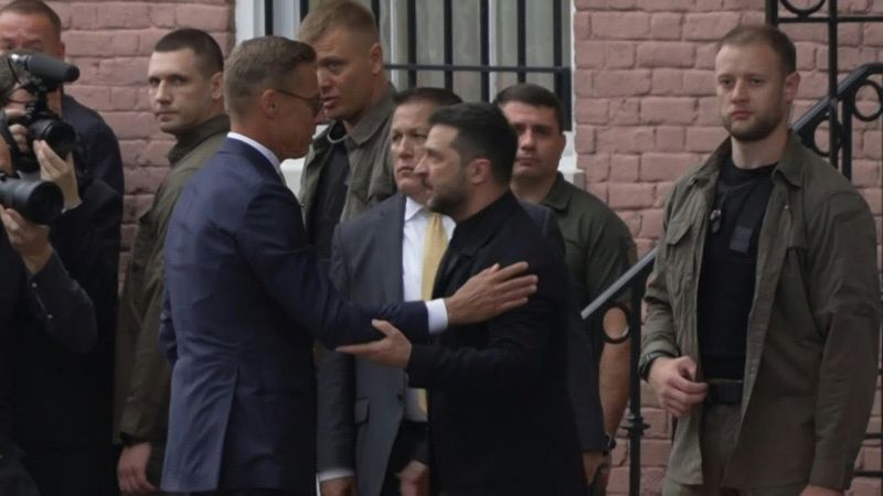 Zelensky meets European leaders at Ukrainian embassy ahead of Trump talks | AFP