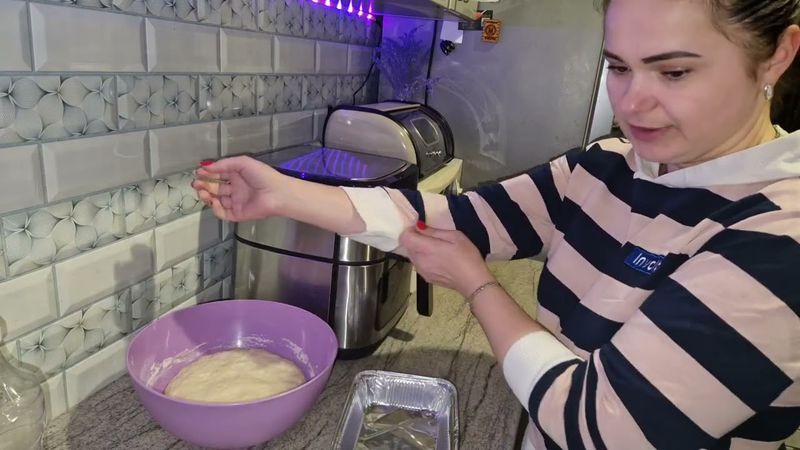Хлеб 🍞  в аэрогриле, получился или нет