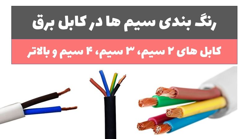 آموزش برق صنعتی - جلسه 21: رنگ بندی سیم های کابل های برق چگونه است؟