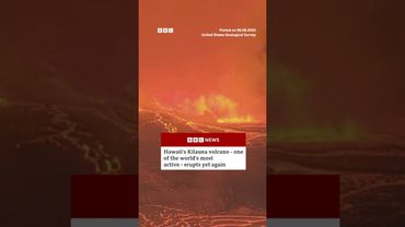 Hawaii's Kilauea volcano erupts again. #Volcano #Eruption #BBCNews