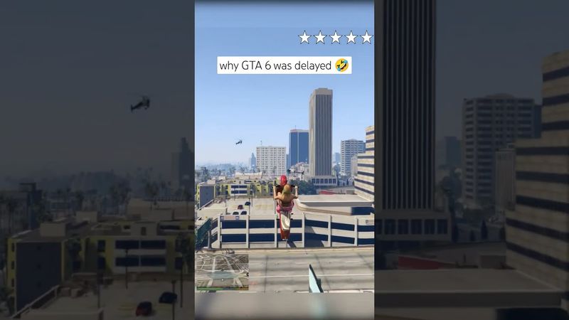 GTA 6 delayed for harder missions 🤣🤣 #shorts