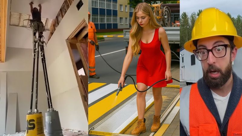 Smart Workers vs Hilarious Fails - Expert-Recommended Tricks #adamrose #construction #41